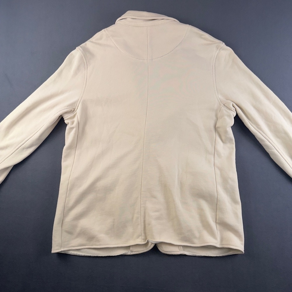 Aerie Women Cream Fleece Knit Blazer Jacket Off-White Medium Soft Lounge Cozy - Picture 7 of 9